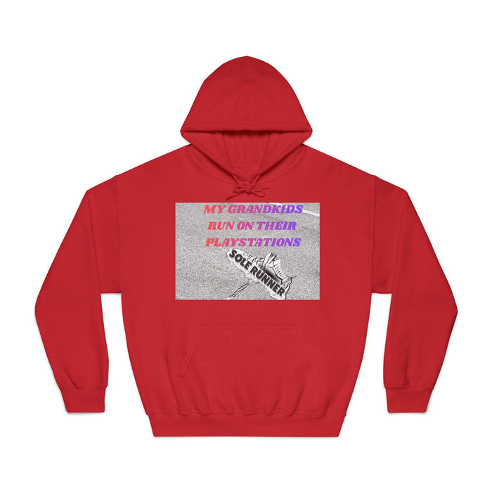 My Grandkids Run On Their Playstations: Unisex DryBlend® Hooded Sweatshirt