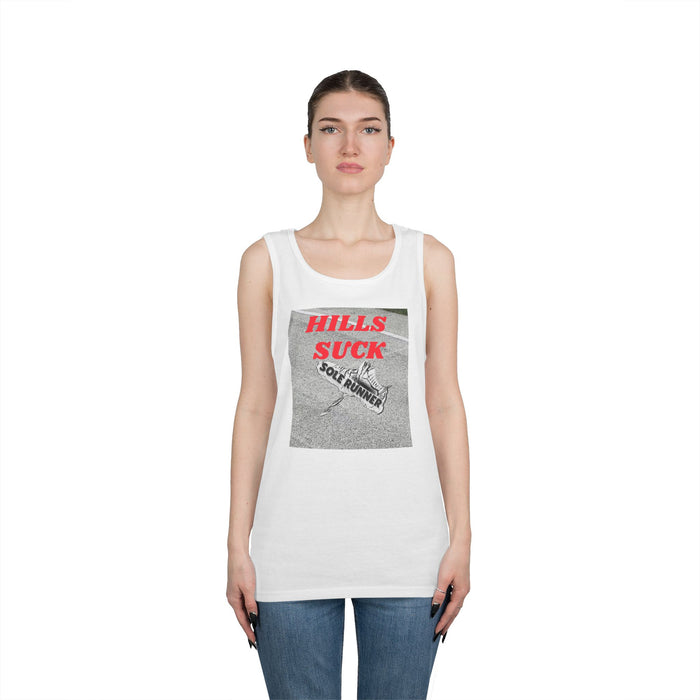 Hills Suck: Unisex Heavy Cotton Tank Top