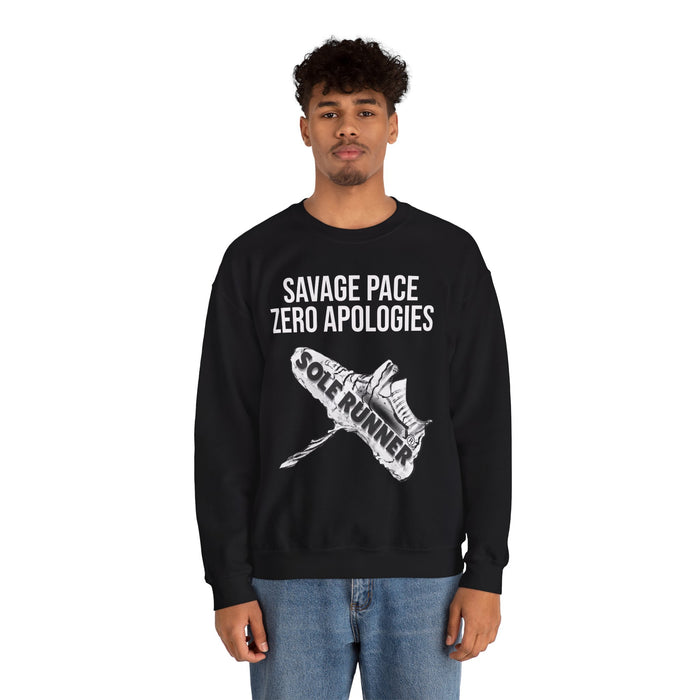 Savage Pace Zero Apologies: Unisex Heavy Blend™ Crewneck Sweatshirt