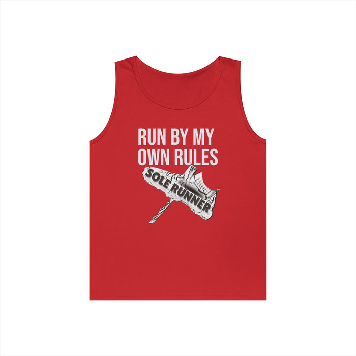 Run By My Own Rules: Unisex Heavy Cotton Tank Top