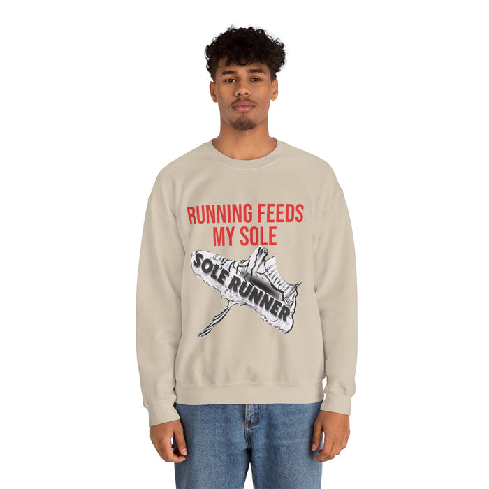 Running Feeds My Sole: Unisex Heavy Blend™ Crewneck Sweatshirt