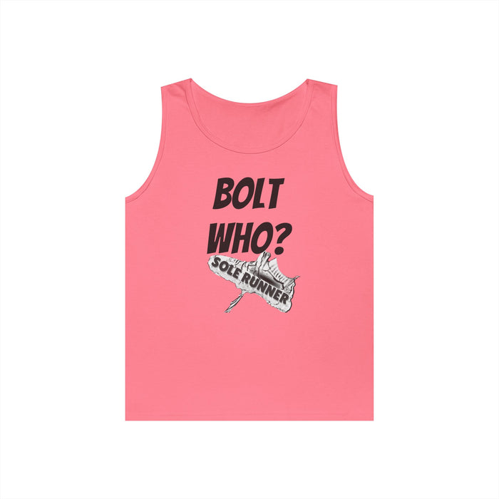 Bolt Who?: Unisex Heavy Cotton Tank Top
