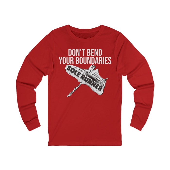 Don't Bend Your Boundaries: Unisex Jersey Long Sleeve Tee