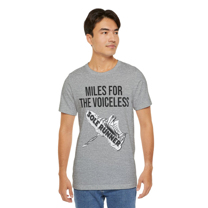 Miles For The Voiceless: Unisex Jersey Short Sleeve Tee