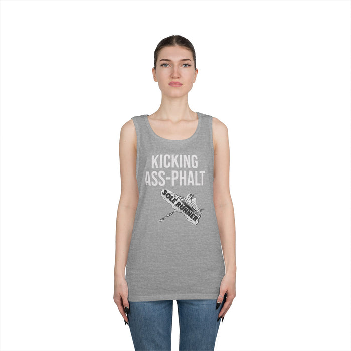 Kicking Ass-Phalt: Unisex Heavy Cotton Tank Top