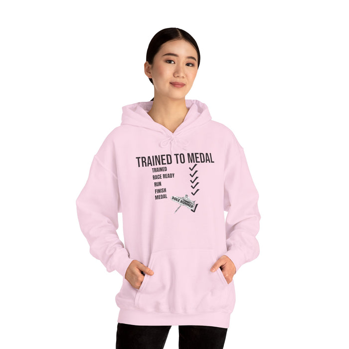 Trained To Medal: Unisex Heavy Blend™ Hooded Sweatshirt