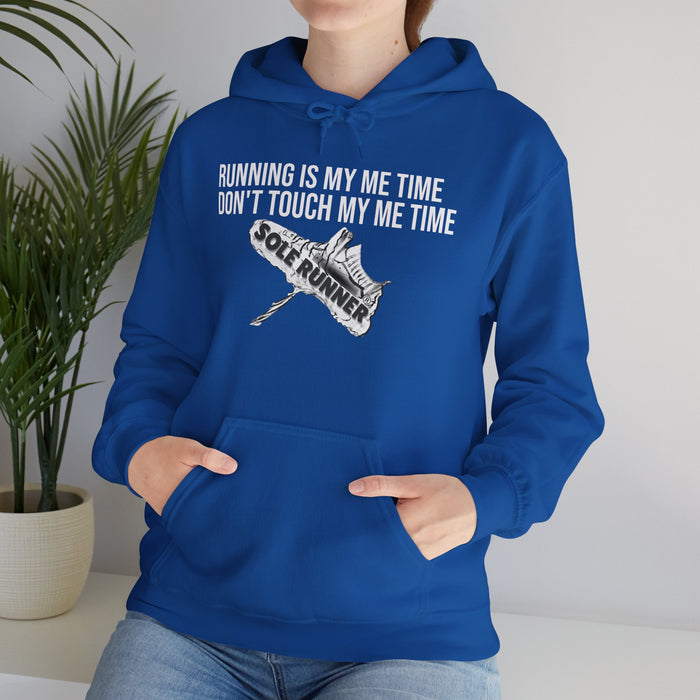 Running Is My Me Time. Don't Touch My Me Time: Unisex Heavy Blend™ Hooded Sweatshirt