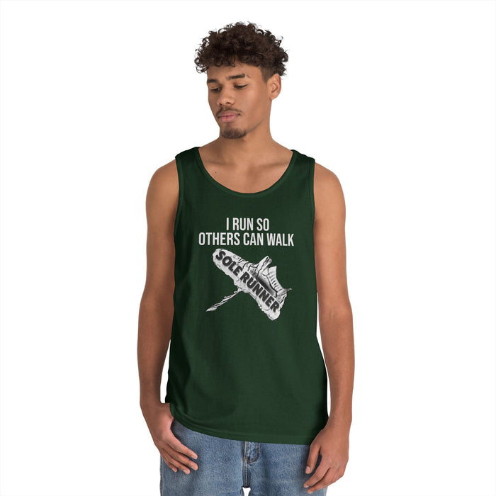 I Run So Others Can Walk: Unisex Heavy Cotton Tank Top