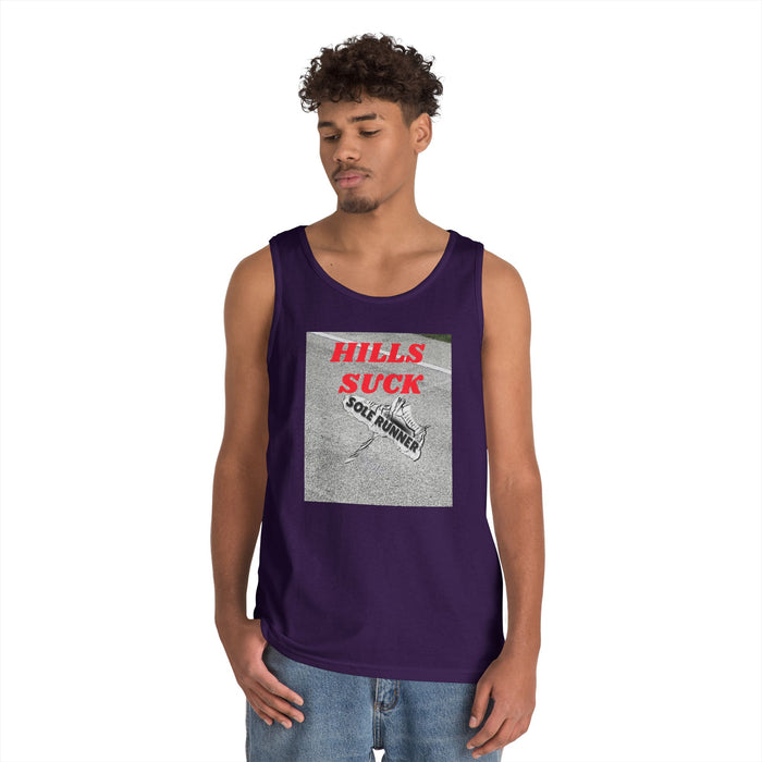 Hills Suck: Unisex Heavy Cotton Tank Top