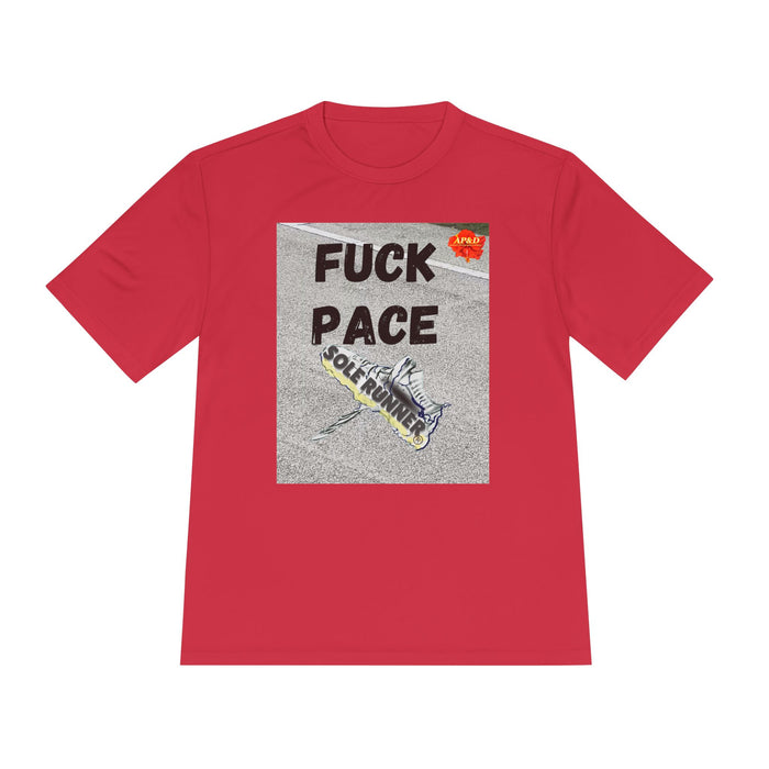 Fuck Pace-Whimsical Moisture Wicking Unisex T-Shirt For Runners