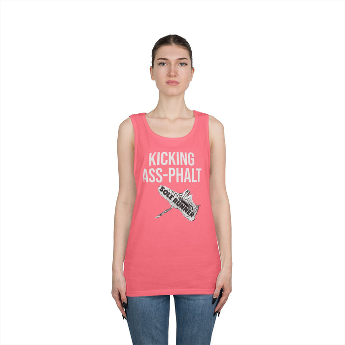 Kicking Ass-Phalt: Unisex Heavy Cotton Tank Top
