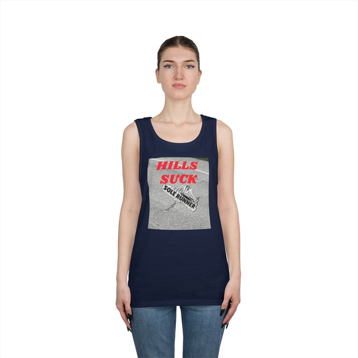 Hills Suck: Unisex Heavy Cotton Tank Top