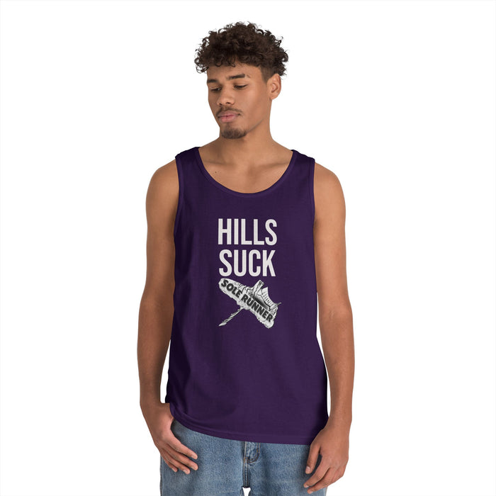 Hills Suck: Unisex Heavy Cotton Tank Top