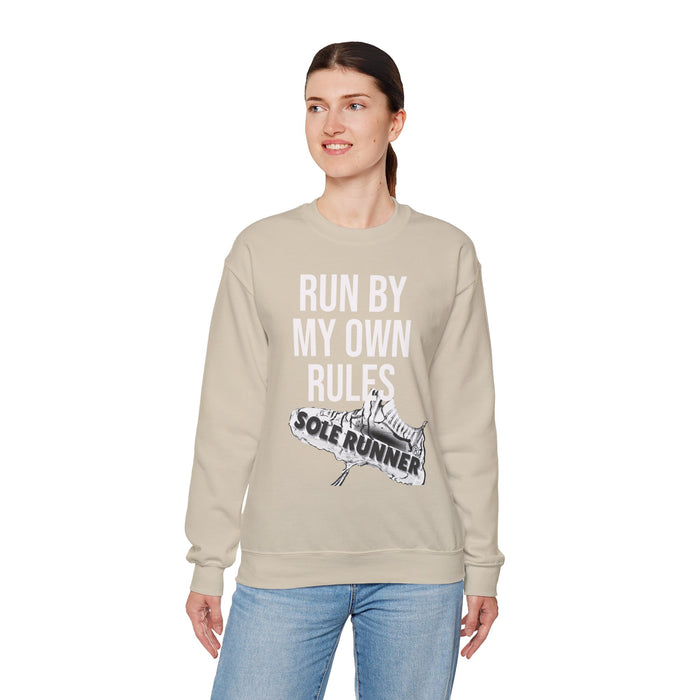 Run By My Own Rules: Unisex Heavy Blend™ Crewneck Sweatshirt