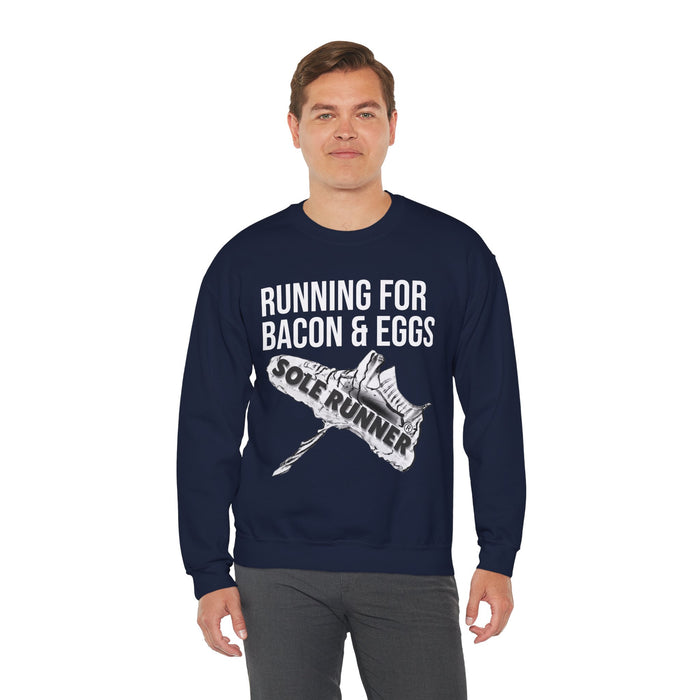 Running For Bacon & Eggs: Unisex Heavy Blend™ Crewneck Sweatshirt