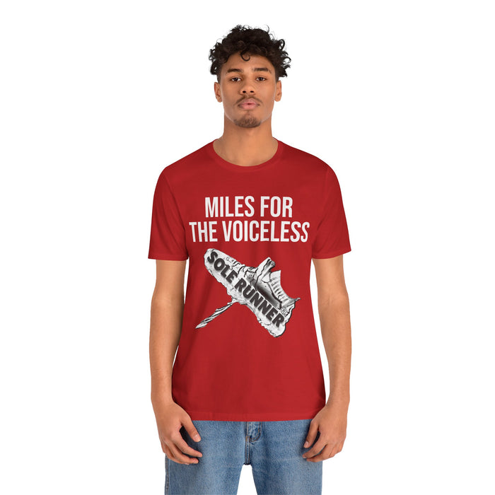 Miles For The Voiceless: Unisex Jersey Short Sleeve Tee