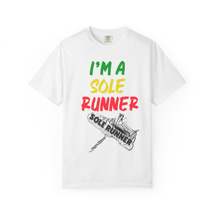 I'm A Sole Runner®-Rasta Colors: Unisex Garment-Dyed T-shirt