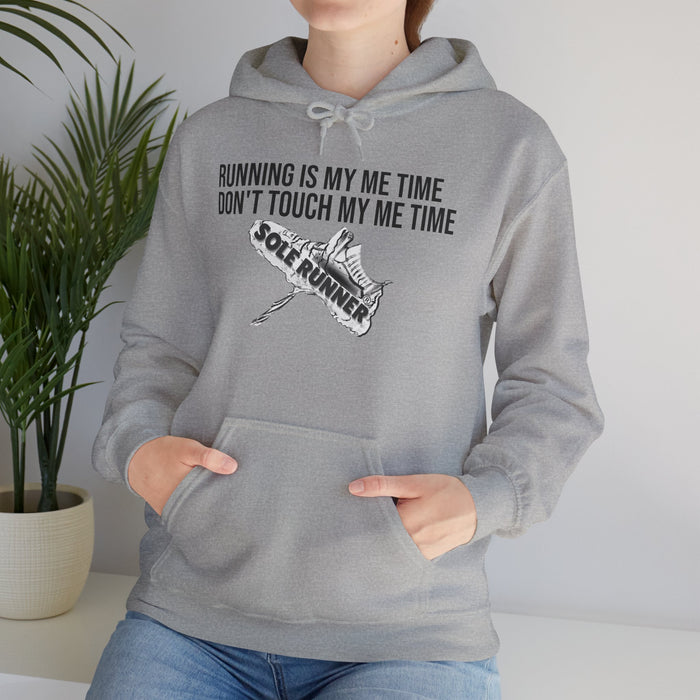 Running Is My Me Time. Don't Touch My Me Time: Unisex Heavy Blend™ Hooded Sweatshirt