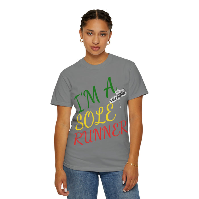 I'm Sole Runner®-Rasta Colors: Unisex Garment-Dyed T-shirt