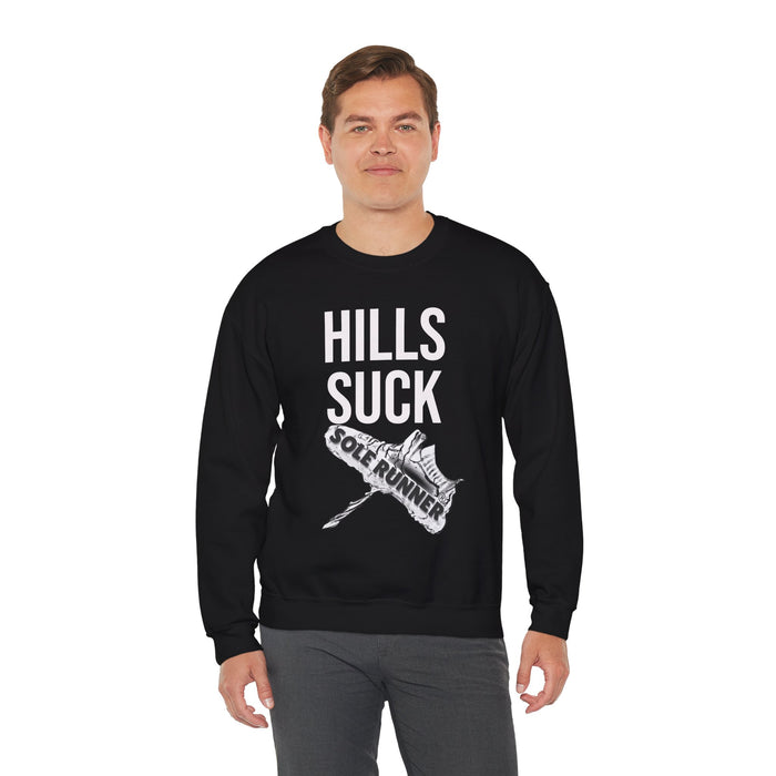 Hills Suck: Unisex Heavy Blend™ Crewneck Sweatshirt