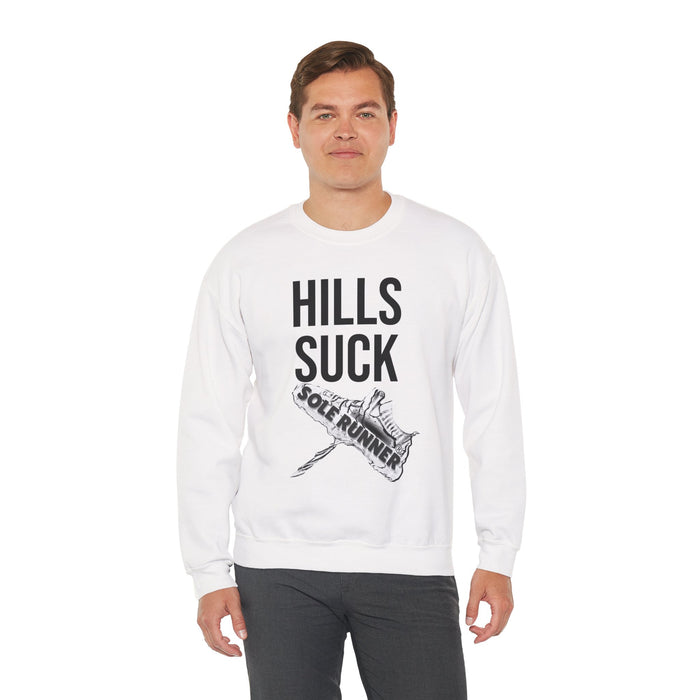 Hills Suck: Unisex Heavy Blend™ Crewneck Sweatshirt