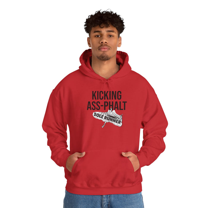 Kicking Ass-Phalt: Unisex Heavy Blend™ Hooded Sweatshirt