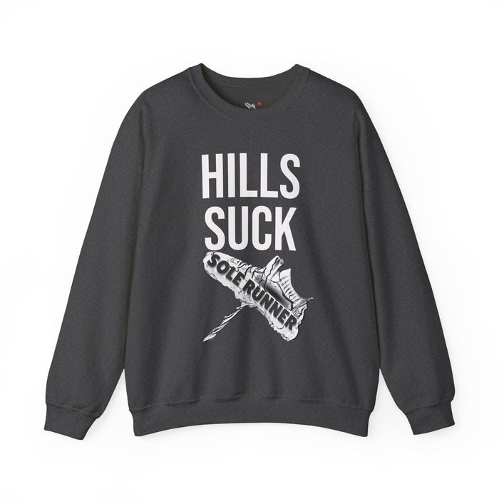 Hills Suck: Unisex Heavy Blend™ Crewneck Sweatshirt