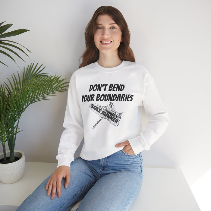Don't Bend Your Boundaries: Unisex Heavy Blend™ Crewneck Sweatshirt