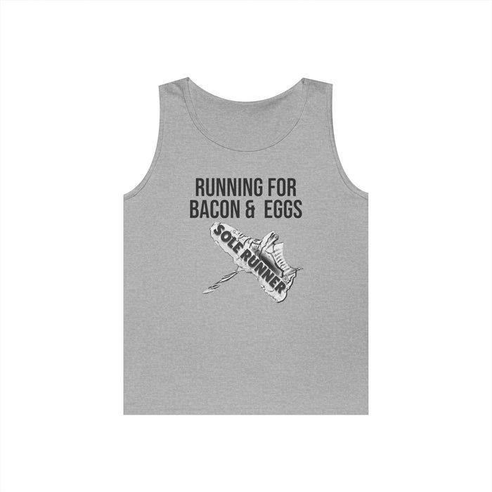 Running For Bacon & Eggs: Unisex Heavy Cotton Tank Top