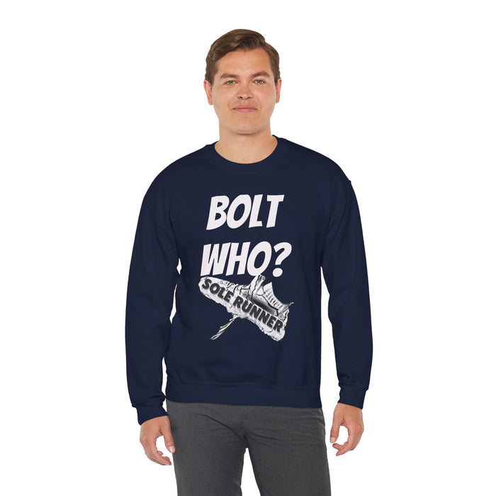 Bolt Who?: Unisex Heavy Blend™ Crewneck Sweatshirt