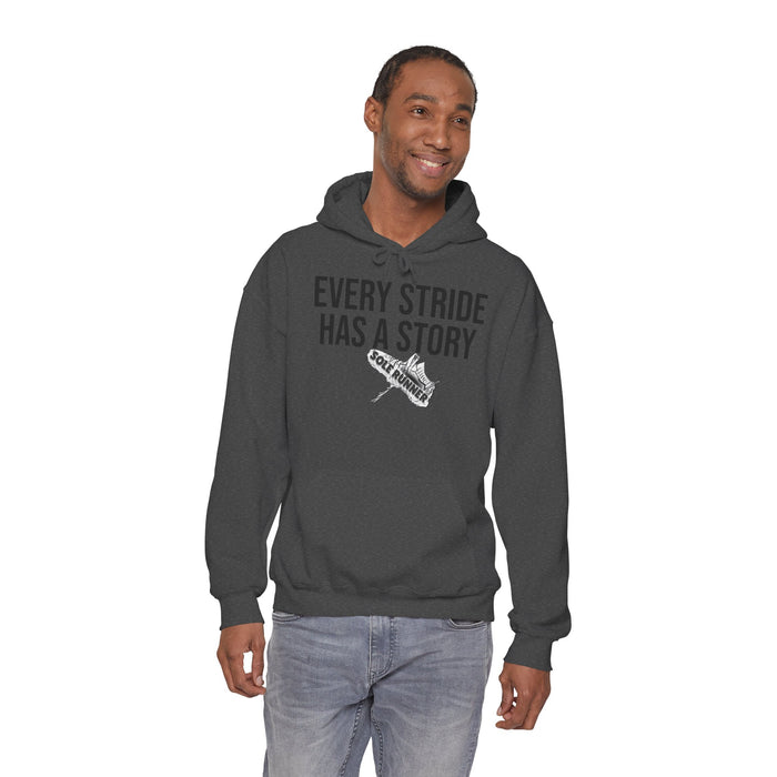 Every Stride Has A Story: Unisex Heavy Blend™ Hooded Sweatshirt