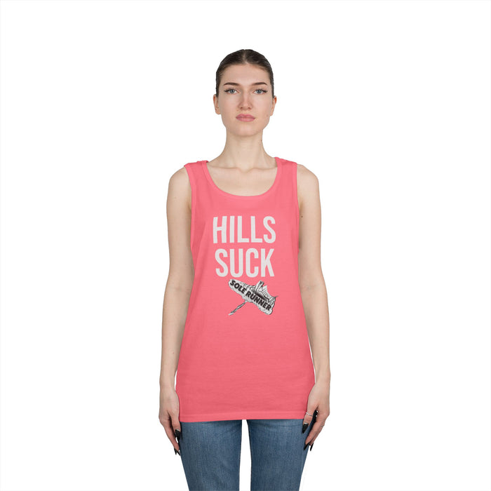 Hills Suck: Unisex Heavy Cotton Tank Top