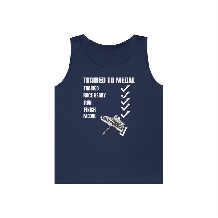 Trained To Medal: Unisex Heavy Cotton Tank Top