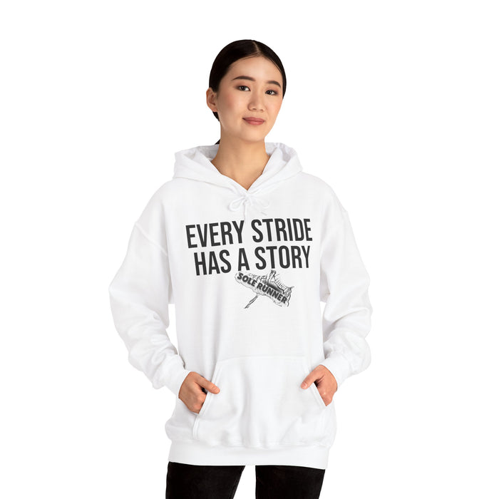 Every Stride Has A Story: Unisex Heavy Blend™ Hooded Sweatshirt