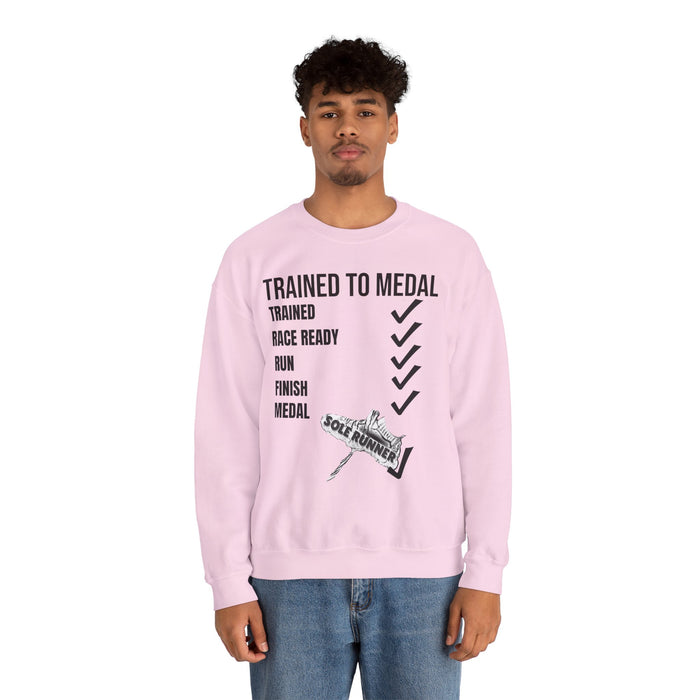 Trained To Medal: Unisex Heavy Blend™ Crewneck Sweatshirt