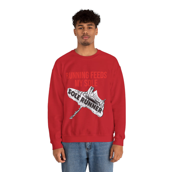 Running Feeds My Sole: Unisex Heavy Blend™ Crewneck Sweatshirt
