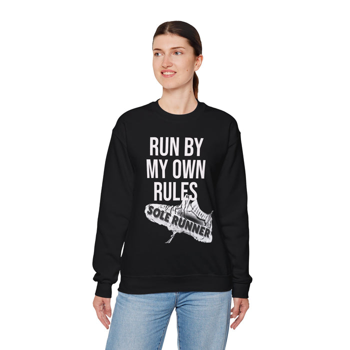 Run By My Own Rules: Unisex Heavy Blend™ Crewneck Sweatshirt