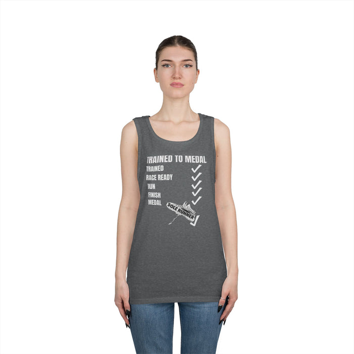 Trained To Medal: Unisex Heavy Cotton Tank Top