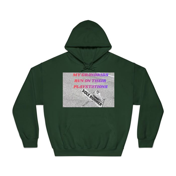 My Grandkids Run On Their Playstations: Unisex DryBlend® Hooded Sweatshirt