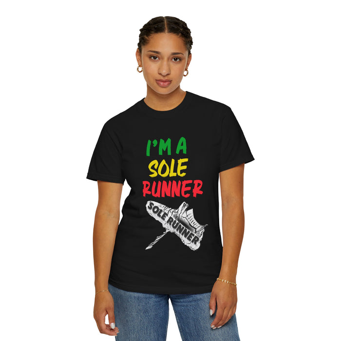 I'm A Sole Runner®-Rasta Colors: Unisex Garment-Dyed T-shirt