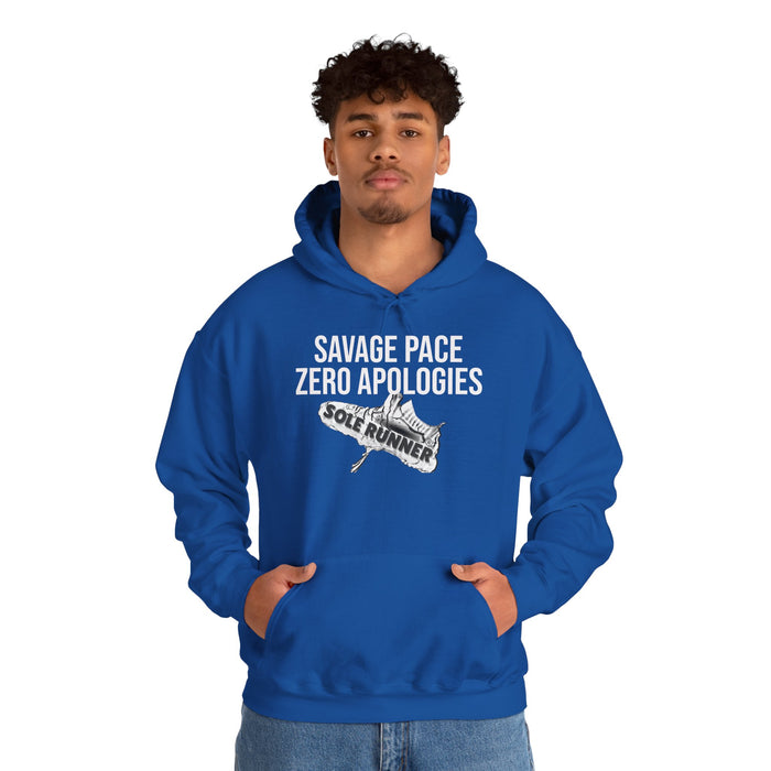 Savage Pace Zero Apologies: Unisex Heavy Blend™ Hooded Sweatshirt