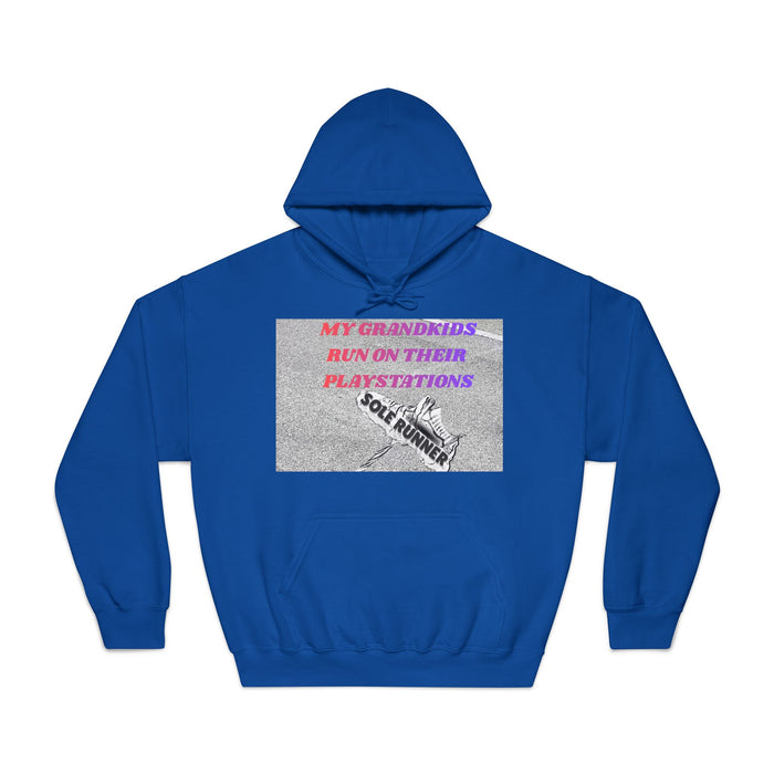 My Grandkids Run On Their Playstations: Unisex DryBlend® Hooded Sweatshirt