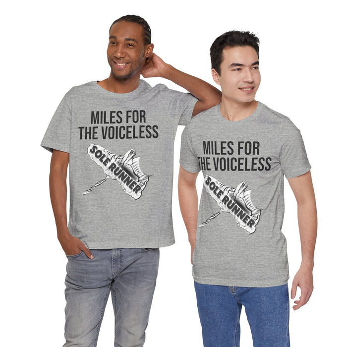 Miles For The Voiceless: Unisex Jersey Short Sleeve Tee