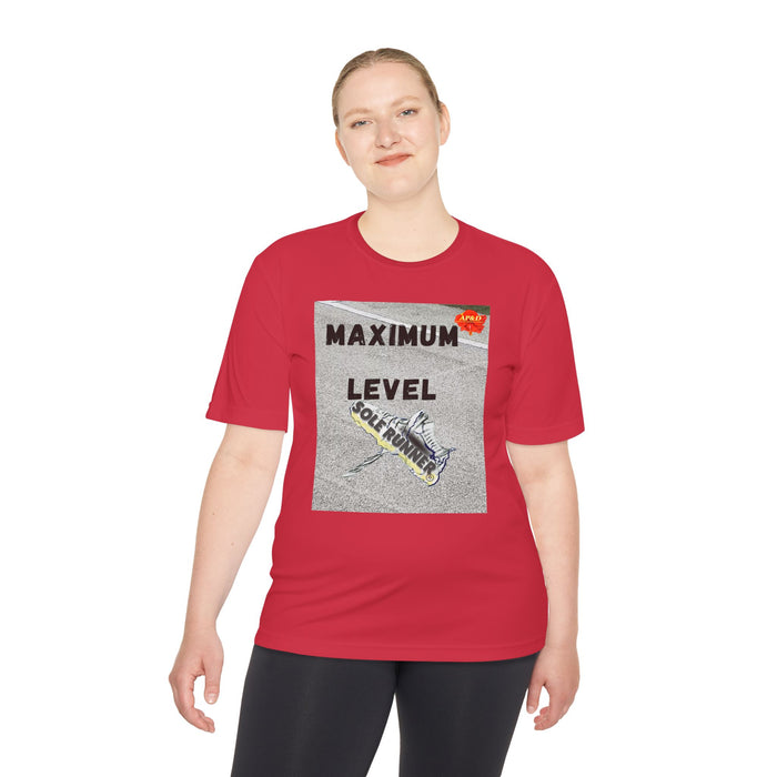 Maximum Level-Whimsical Moisture Wicking Unisex T-Shirt For Runners
