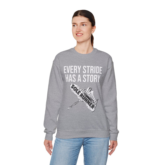 Every Stride Has A Story: Unisex Heavy Blend™ Crewneck Sweatshirt