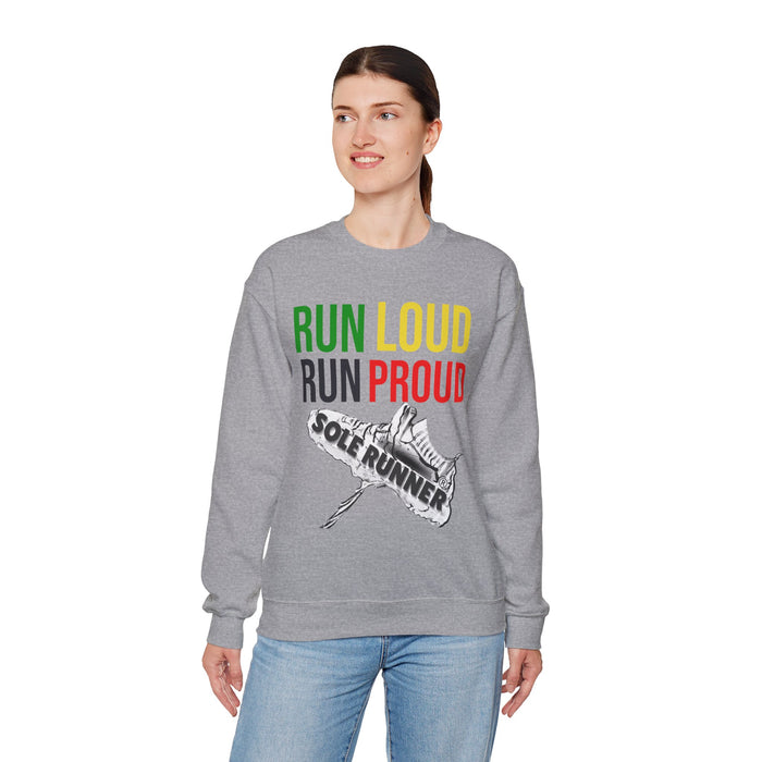Run Loud Run Proud: Unisex Heavy Blend™ Crewneck Sweatshirt