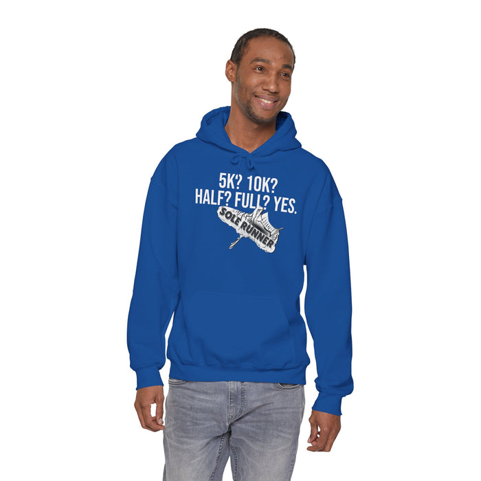 5k? 10K? Half? Full? Yes: Unisex Heavy Blend™ Hooded Sweatshirt