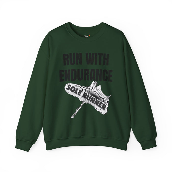 Run With Endurance: Unisex Heavy Blend™ Crewneck Sweatshirt