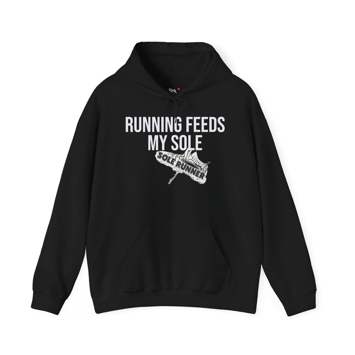 Running Feeds My Sole: Unisex Heavy Blend™ Hooded Sweatshirt