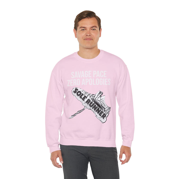 Savage Pace Zero Apologies: Unisex Heavy Blend™ Crewneck Sweatshirt